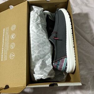 Hey Dudes Gray/Aztec Design